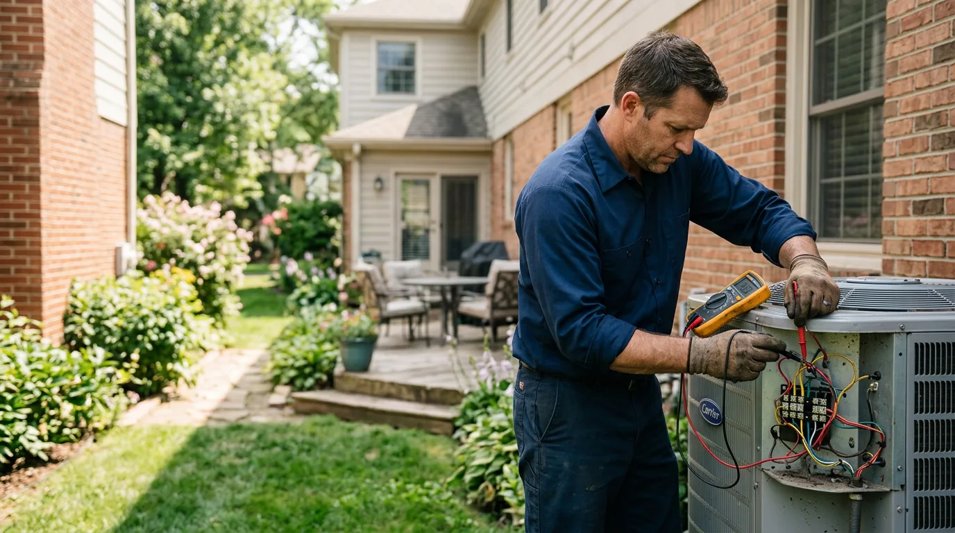 HVAC technician working near Slate Run, PA